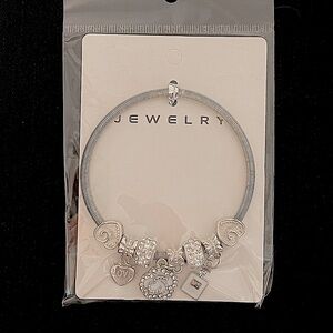 Cute silver and white bracelet